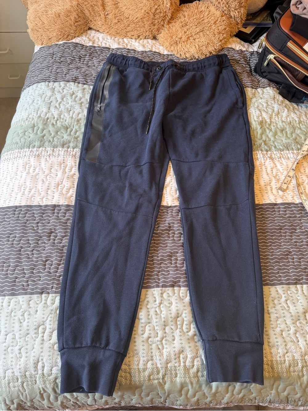 American Eagle Outfitters Navy Zip-Pocket Joggers